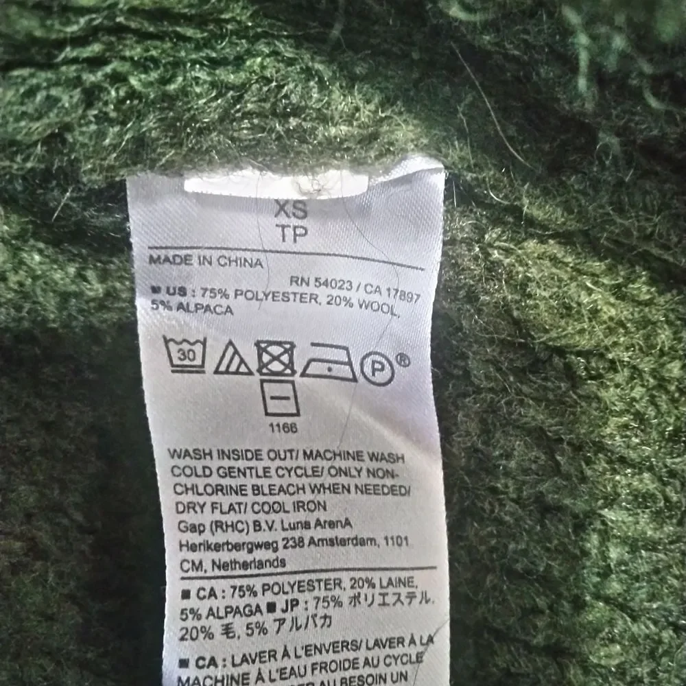 Banana Republic Forest Green Turtle Neck Sweater